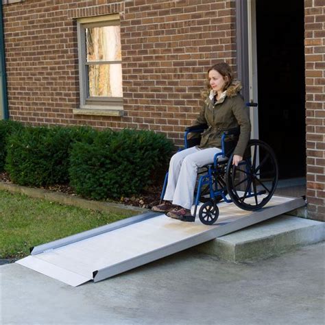 Ez Access Gateway Aluminum Wheelchair Access Ramp With Handrails