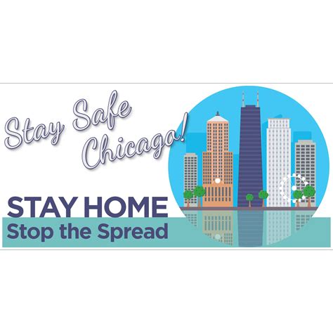 Stay Safe Chicago Banner Plum Grove