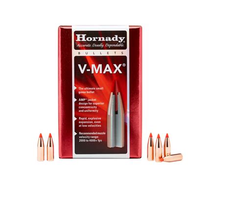 Hornady V Max 20204 Cal 40 Gr Bt Bullet Heads 100pk Valley Arms