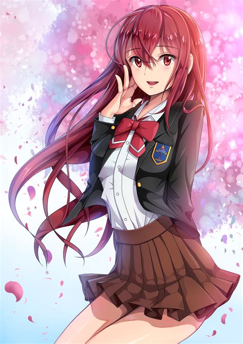 red hair anime girl