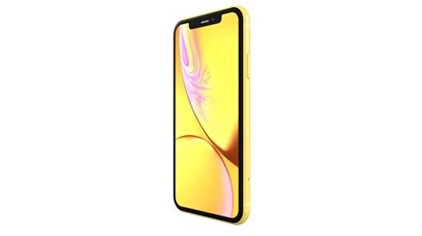 Apple Iphone Xr Yellow 3d Model Cgtrader
