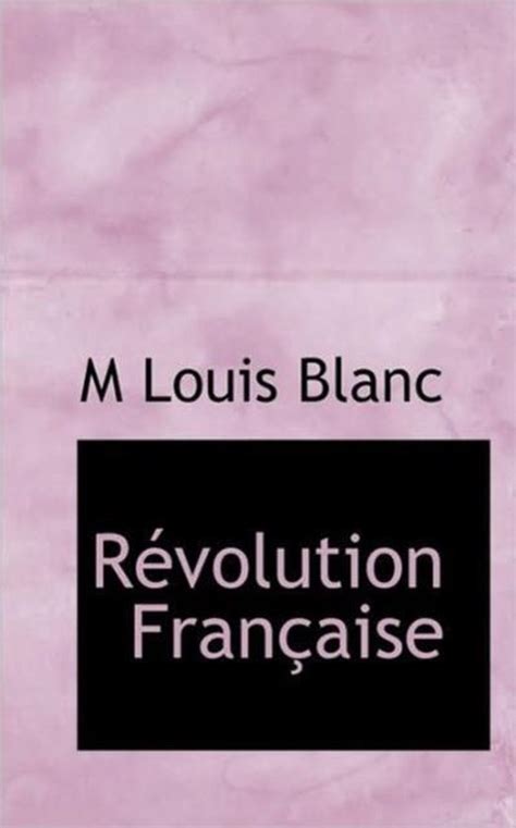 R Volution Fran Aise M Louis Blanc Boeken Bol Com