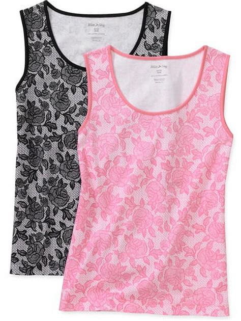 White Stag Womens Knit Tanks 2 Pack