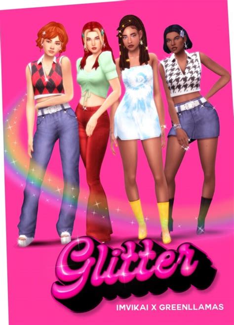 Glitter Collection By Imvikai X Greenllamas Lana Cc Finds