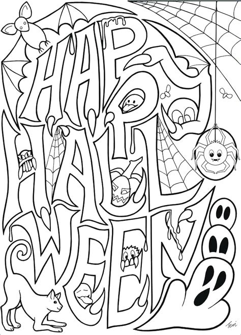 Not just a coloring page but a craft too, you'll. Advanced Halloween Coloring Pages at GetColorings.com | Free printable colorings pages to print ...
