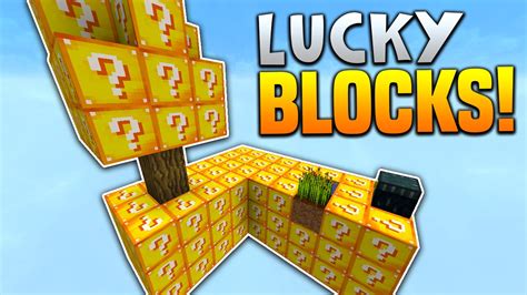 The Lucky Block King Minecraft Lucky Block Sky Block Warriors