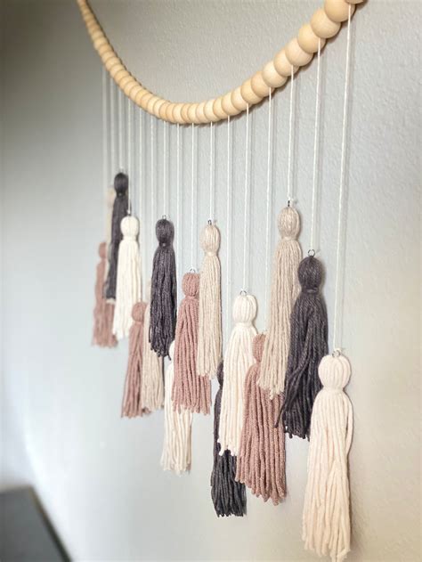 Custom Yarn Tassel Wall Hanging Hanging Tassel Garland Etsy