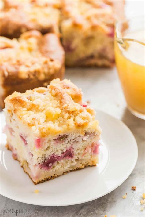 Top Tips For Rhubarb Cake To Get Started - Rhubarb Cake with Vanilla Sauce - The Recipe Rebel