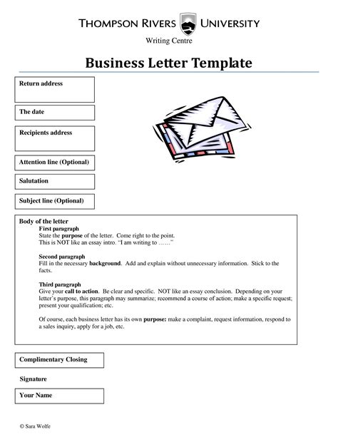The structure of a business letter · opening: 35 Formal / Business Letter Format Templates & Examples ...