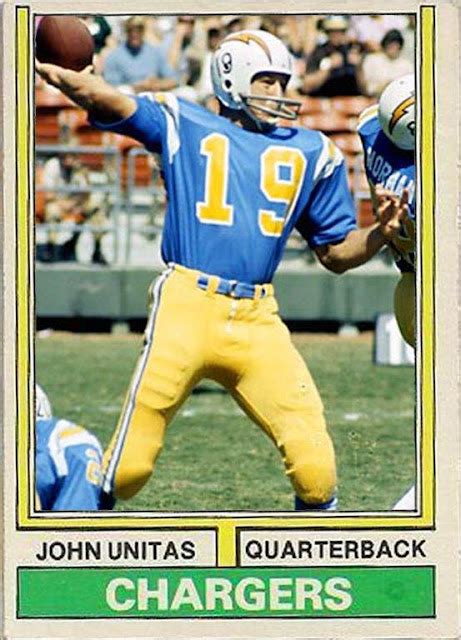 Pro Football Journal Johnny Unitas Week 1973 San Diego Chargers
