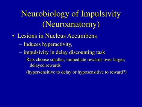 Neurobiology of brain disorders is the first book directed primarily at basic scientists to offer. PPT - Neurobiological Basis of Impulse Control Disorders ...