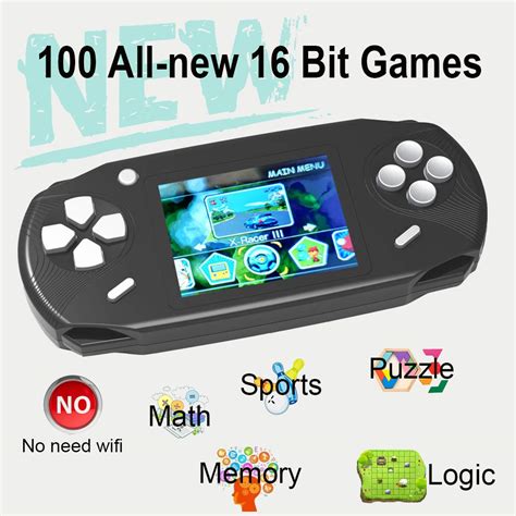 Zhishan16 Bit Handheld Game Console For Kids Adults 30 Large Screen