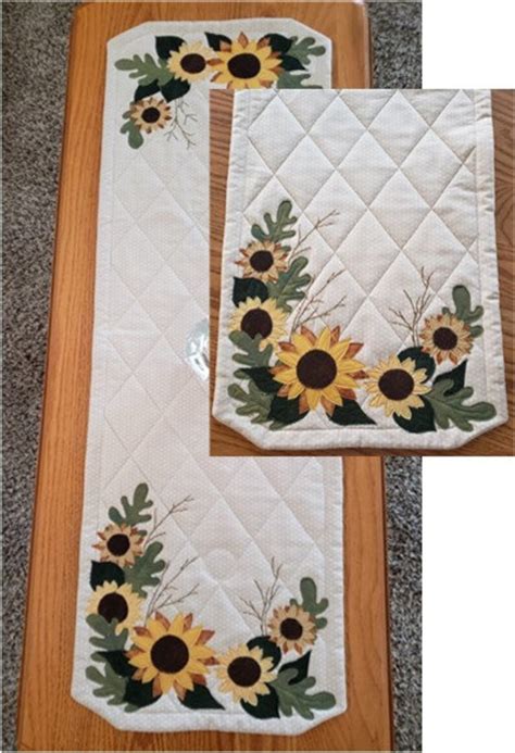 Sunflower Table Runner Pattern Etsy Hong Kong