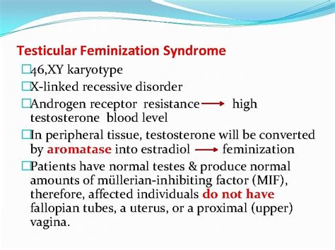 Congenital Adrenal Hyperplasia And Testicular Feminization Syndromes Dr