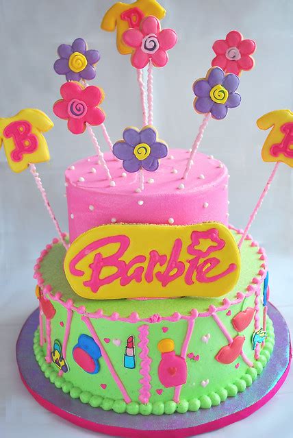 Barbie Logo Cake A Photo On Flickriver