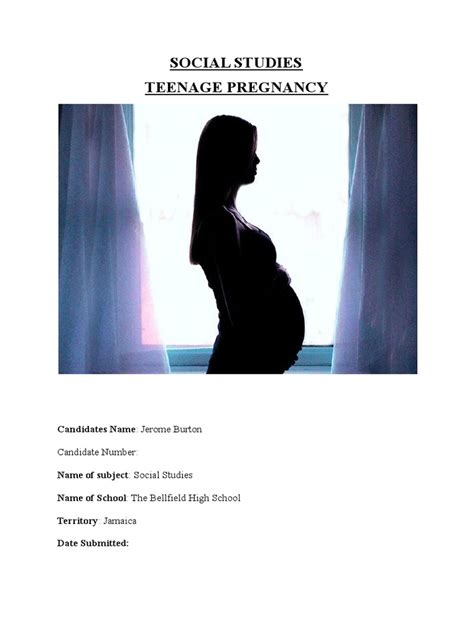 Social Studies Sba Pdf Adolescence Pregnancy