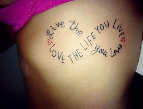 Livelifeyoulovetattoo My New Tattoo Love The Life You Live