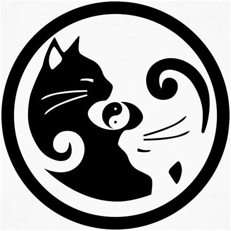 Image Result For Yin Yang Cat Art Filhotes De Gatos Adesivos De Gato