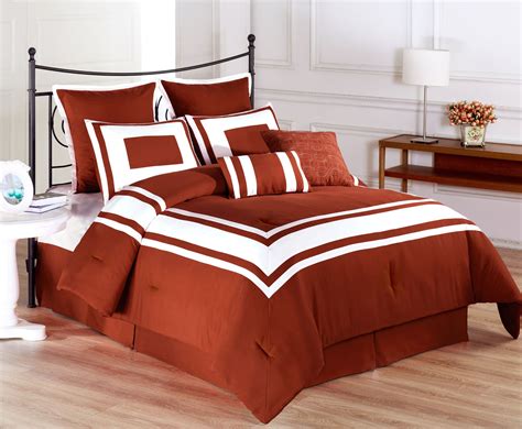 Find orange king from a vast selection of comforters & sets. 8 Piece Lux Décor Burnt Orange Comforter Set