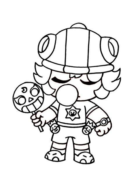 Sugar Rush Sandy Brawl Stars Coloring Pages Xcolorings Com My XXX Hot