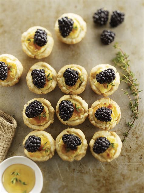 Savory Cheese Tartlets With Blackberries Food And Wine Chickie Insider