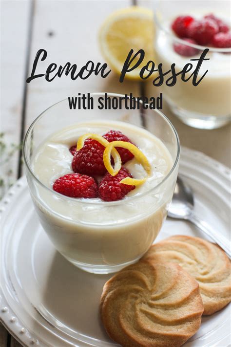 Lemon Posset Recipe With Vegan Shortbread