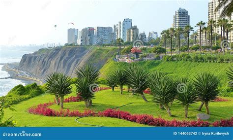 Parque Del Amor Or Park Of Love In Miraflores District Lima Peru