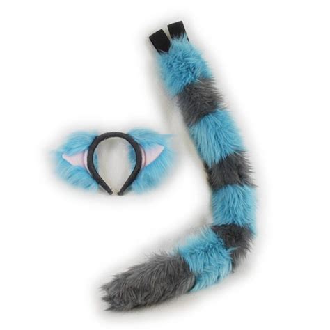Pawstar Cheshire Cat Ear And Tail Set Kitty Ears Headband Neon Etsy