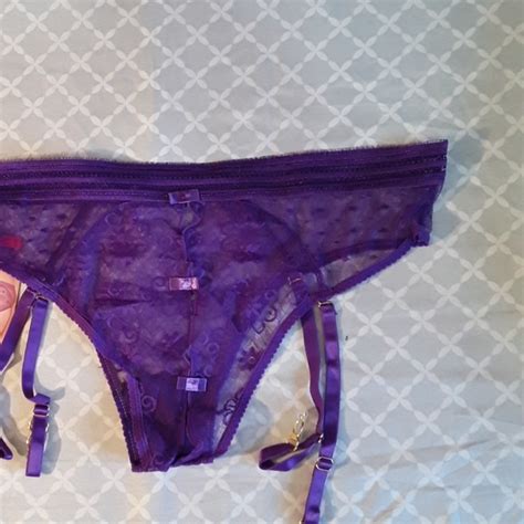seven till midnight intimates and sleepwear nwt sexy purple panties with garters poshmark