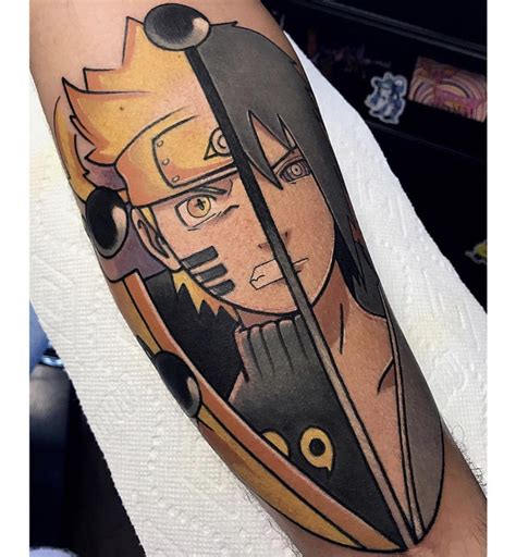 My Narutosasuke Tattoo Done By Chris Mesita Naruto