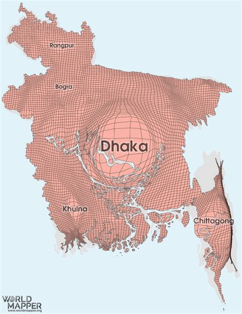 Bangladesh Gridded Population Worldmapper