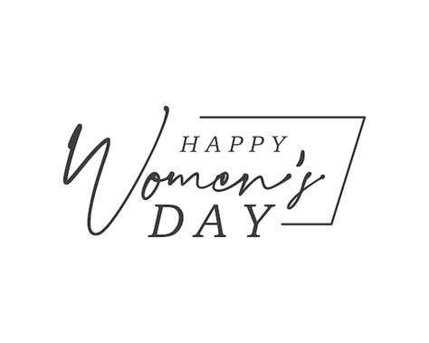 Premium Vector Typograpy Happy Womens Day Minimal