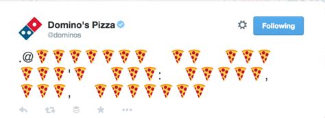 Dominos Pizza Uses Emoji Storm To Tease Twitter Triggered Delivery