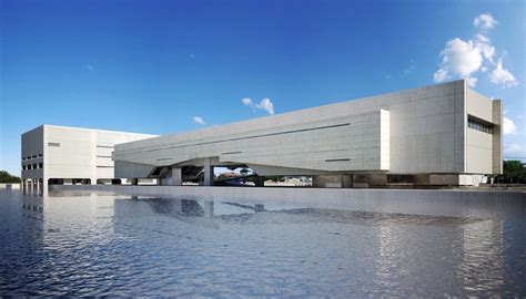 Outro ângulo do mube, projetado por paulo mendes da rocha. paulo mendes da rocha + metro arquitetos: cais das artes