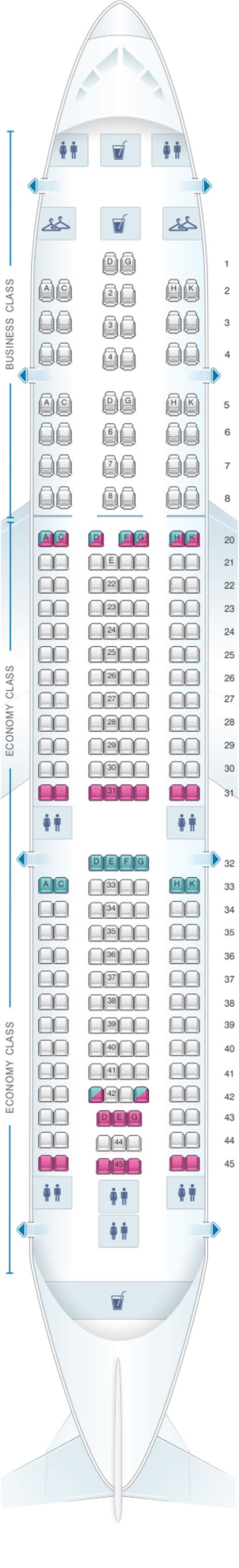Seat Map Mea Airbus A330 200 Seatmaestro