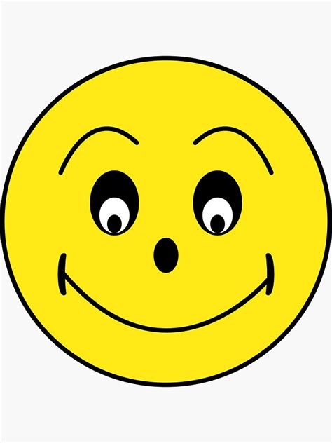 Weird Smiley Face Sticker By Crinklecutz Redbubble