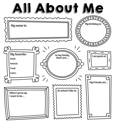 Student All About Me 10 Free Pdf Printables Printablee