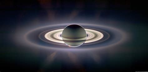 Saturn In Front Of The Sun Cassini Spacecraft Captures Breathtaking