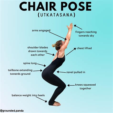 Chair Pose Utkatasana Alignment 🌟⁠ ⁠ Follow Groundedpanda⁠ Follow