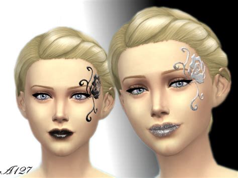 The Sims Resource Night Dream Face Paint By Altea127
