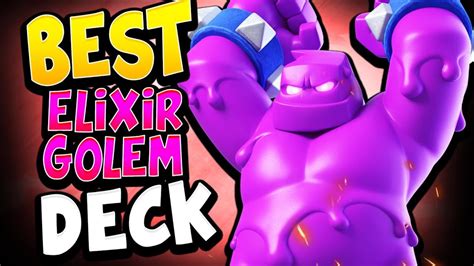 Best Elixir Golem Deck For Gcs Ladder Clash Royale Youtube