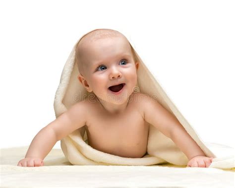 Baby Hiding Under Bath Towel Stock Photos Free And Royalty Free Stock