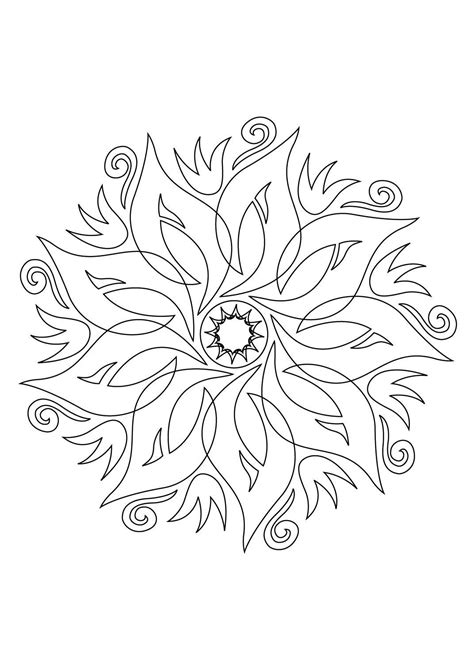 Coloriage Mandala Coloriage Mandalas Coloriages Chiffres Et Formes