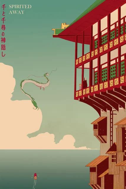 Spirited Away Hayao Miyazaki Japan Anime Print Wall Home Decor Poster 20x30 2399 Picclick