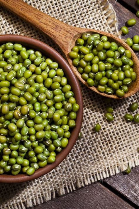 Mung beans quickly sprout thick, white, crisp shoots and are a popular source of beansprouts. Mung beans: Health benefits, nutrition, and recipe tips