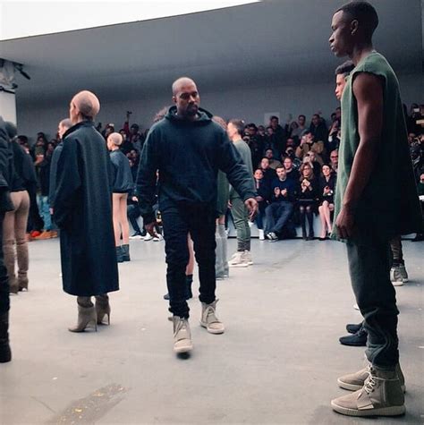 Kanye West X Adidas At New York Fashion Week Popsugar Fashion