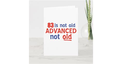 83 year old birthday designs card zazzle
