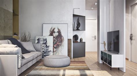 Simple Apartment Design Using Soft Color Decor Will Bring A Minimalist