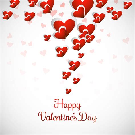 Elegant Happy Valentines Day Love Card Heart Design 272233 Vector Art