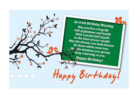 Irish Blessing For A Birthday Brithdayzf